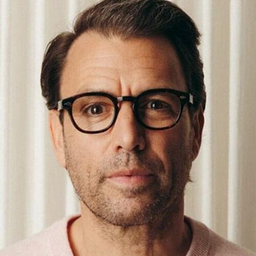 Feishini 2021 Johnny Depp Computer Glasses Men Goggles Black Eyeglass Brand design Vintage Anti Blue Rays EyeGlasses Women