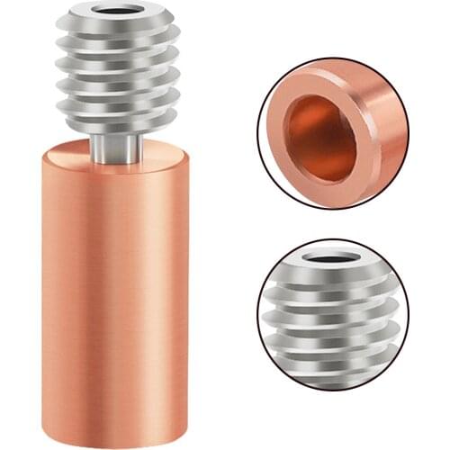 All-Metal Copper E3D V6-Crazy Heat Break Throat Stainless Steel 3D Printer Part Nozzle Throat For 1.75 E3D V6 Hotend Heat Block