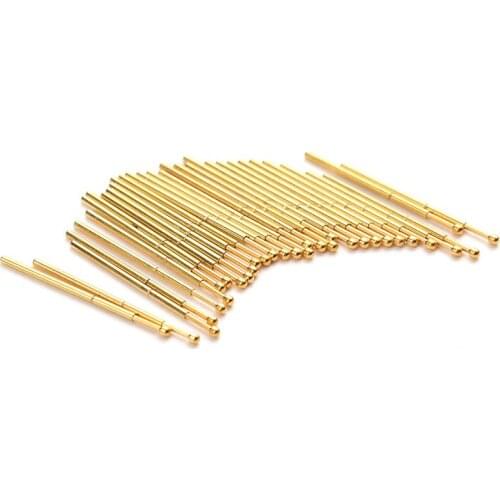 100 / PCS Spring Test Probe Hardware Tool Durable Metal Brass Test Probe Sleeve Length 16.55mm Home Convenient Test Tool PA50-D2