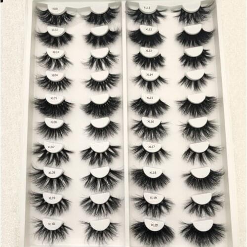 Buzzme 3D Mink Eyelashes 30mm Only With Tray Fluffy Soft Wispy Volume Natural Soft Cross False Eye Lashes Reusable Eyelash
