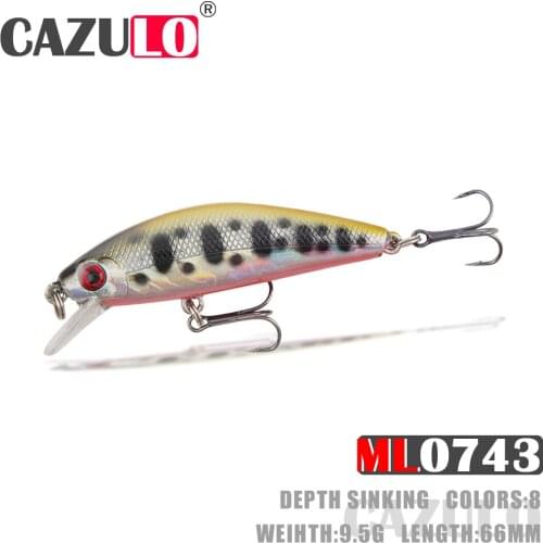 Minnow Fishing Accessories Lure Weights 9.5g 66mm Sinking Bait Kit Pesca Articulos Isca Artificial Wobblers For Carp Fish Leurre