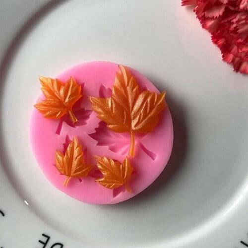 Maple Leaf Silicone Mold Mobile Phone Epoxy Mold Decoration DIY Mould XGY-53