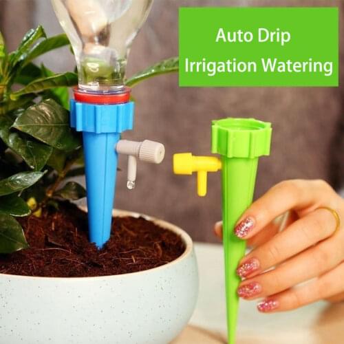 12 PCS Auto Drip Irrigation Watering System Water Dripper Spike Kits Garden Household Plant Flower Automatic Watering Tool