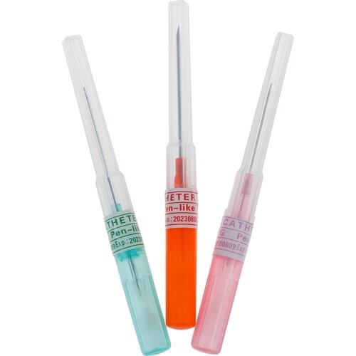 5PCS 14G/18G/20G Sterilized Body Tattoo Needles Body Jewelry Surgical Steel Catheter Piercing Needles Supply