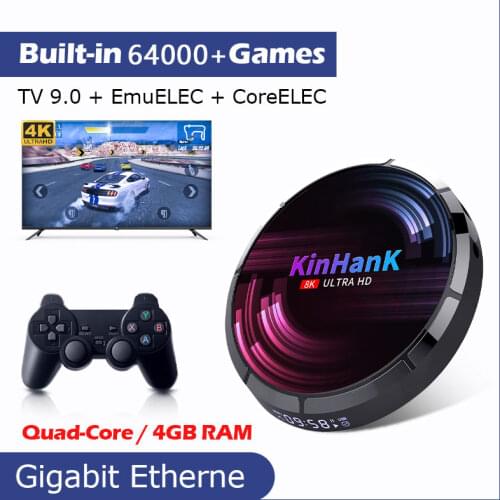 Super Console X Max Built-in 50000+ Games for MAME/PS1/ PSP/DC/N64/SS Ultimate Android TV 9.0 + EmuELEC 4.1+ CoreELEC