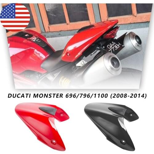 Motorcycle Tail Rear Cowl Cover Fairing Solo Seat Cover for Ducati Monster 659 696 796 1100 S 2008 2009 2010 2011 2012 2013 2014