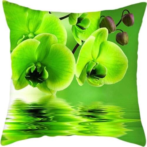 Green Leaves Cushion Cover Cover For Home Chair Decorative Pillows Cushion Cover 45*45cm