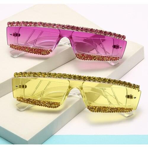 2021 glasses sunglasses women sunglasses bar stage concert fashion photography sunglasses women drill