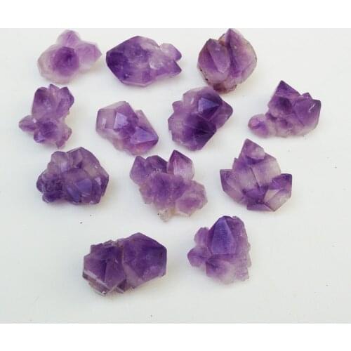 12 natural stone and Amethyst Quartz crystal mineral crystal cluster size quartz crystal specimen wholesale price