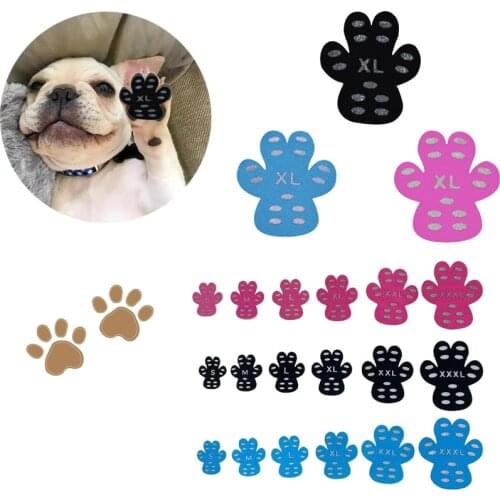 2 Sets Of Disposable Dog Shoes Silicone Dog Foot Stickers Non-Slip Anti-Scald Dog Paw Stickers Dog Accessories Dog Foot Stickers