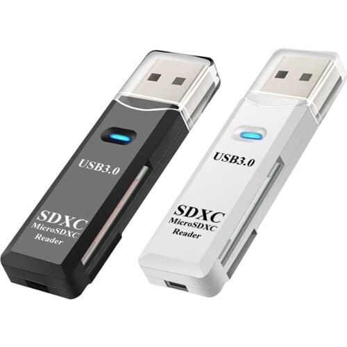 Type C Flash Drive Adapter SD Smart Memory Card Reader 2 in 1 TF Card Reader USB 3.0 Card Reader Drive Free Memory