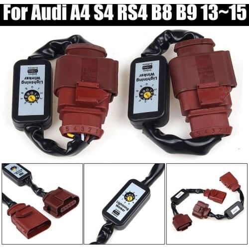 Car Dynamic Turn Signal Indicator LED Taillight Module Cable Wire Harness Tail Light For Audi A4 S4 RS4 B8 B9 2013 ~ 2015