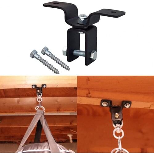 Boxing Punching Bag Fixed Buckle Anti-deform Rust-proof Iron Punching Bag Fixed Buckle for Indoor 360 Degree Swivel Hanger