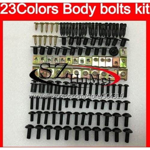 Fairing bolts full screw kit For KAWASAKI NINJA ZX6R 98 99 00 01 ZX 6R ZX 6 R 98 99 ZX-6R 1998 1999 Windscreen bolt screws Nuts