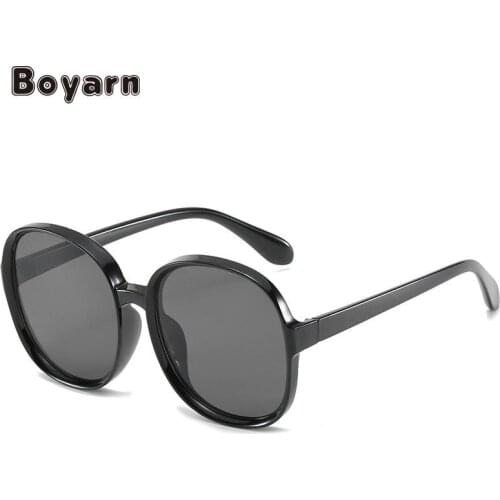 Boyarn 2021 Newest Vintage Oval Sunglasses Women Brand Designer Small Frame Mens Outdoor Sun Glasses UV400