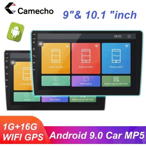 Camecho 9"/10.1"HD 1080P Android 8.12 Din WIFI GPS FM Car radio Multimedia Player auto Stereo For Volkswagen Nissan Hyundai Kia