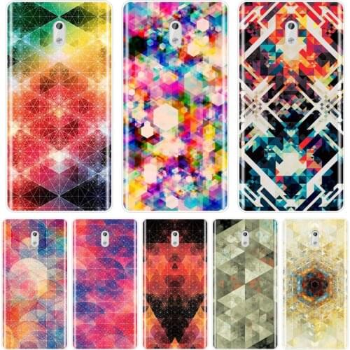 Phone Case For Nokia 8 6 5 3 2 1 Silicone Soft Geometric Colorful Pretty Cool Luxury Fashion Back Cover For Nokia X6 7 Plus Case