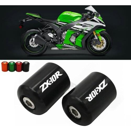 For KAWASAKI NINJA ZX10R ZX-10R 2006-2018 Motorcycle Accessories CNC Billet Aluminum Handlebar Grips Bar Ends Cap Slider