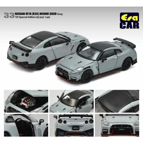 Era Car 1:64 Nissan GT-R R35 Nismo 2020 gray Diecast Model Car