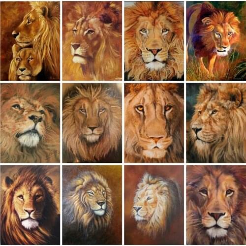 EverShine DIY Diamond Painting Animals Cross Stitch Diamond Embroidery Lion Picture Rhinestones New Arrivals Home Decoration