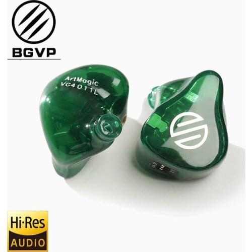 BGVP VG4 HIFI Earphone ArtMagic VG4 4 Balanced Armatures Customizable In Ear Monitors MMCX Interface With HIFI Cable Earbuds