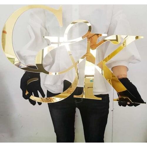 Couple Initials Ampersand,Wood Acrylic Initial Monogram,Bride and Groom Name,Backdrop Decors Sign, Personalized Wedding Sign