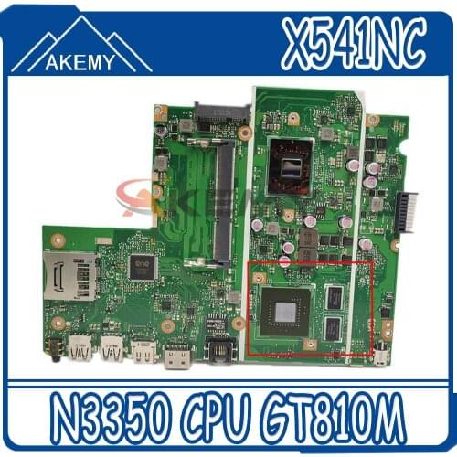 X541NC Laptop motherboard for ASUS X541NC original mainboard Celeron N3350 CPU GT810M