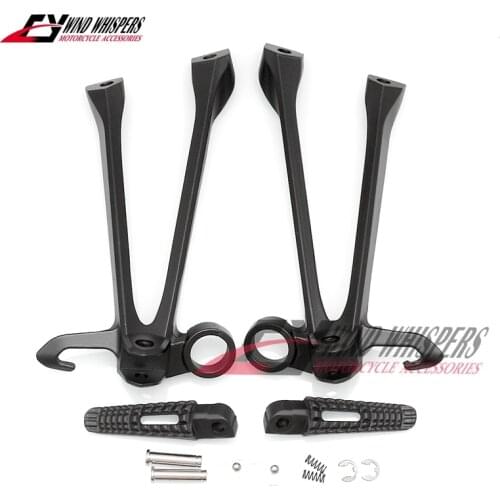 Motorcycle Aluminum Rear Footrests Foot pegs tripod Pedal stent assembly For Suzuki GSX-R 1000 GSXR1000 2009-2010 K9 09 10