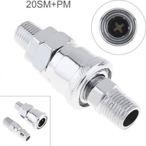 2pcs/lot Pneumatic Fittings Air Compressor Hose Quick Coupler Plug Socket Connector 20SM PM/20SH PH/20SF PF/20SP PP