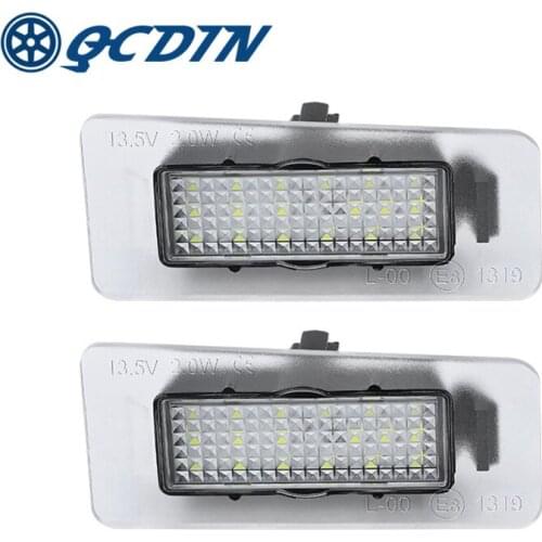 QCDIN 2Pcs Number License Plate Light Lamp LED For Hyundai i30 CW Kombi Elentra License Plate Light Signal Lamp Auto Parts