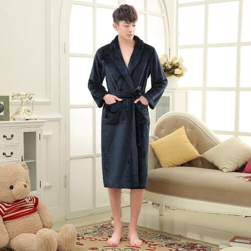 RUILINGSHA Men's Warm Robes