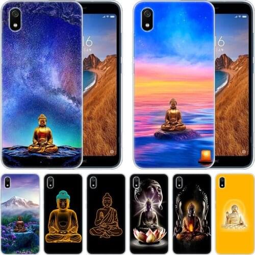 Luxury Silicone Case Religious Buddha for Xiaomi Redmi K20 Pro 7 7A 6 6A 4X 5 Plus S2 GO Note 8 7 6 5 Pro 4 Fashion Cover