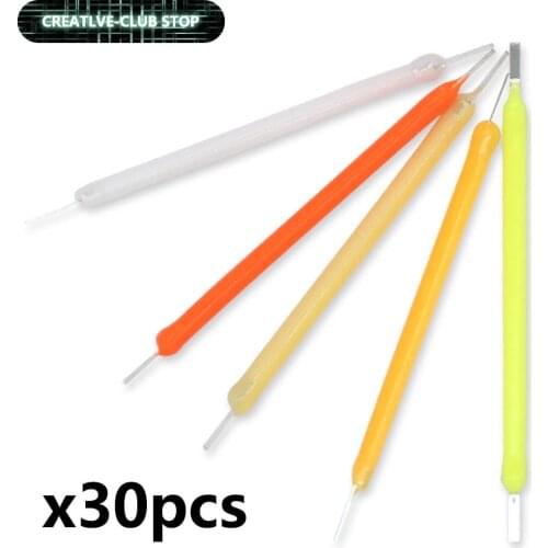 30pcs LED Filament Bulb Lamp Parts Cold/Warm white Red Blue Green 38mm DC3V 100mA Flexible Filament LED Diode Retro Edison Lamp