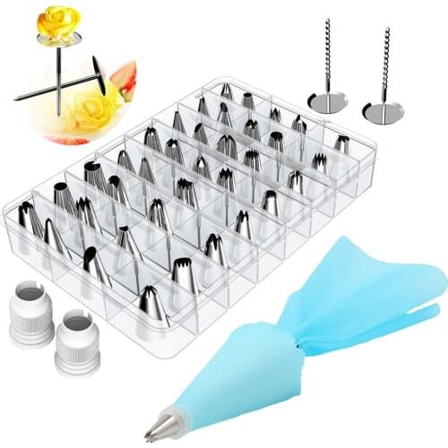 TPU Pastry Bag 36*Stainless Steel Nozzle DIY Cake Decorating Mouth Set Cream Cookie Baking Decor Tools