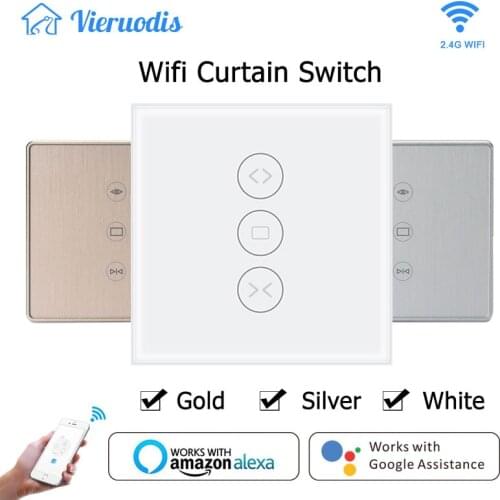 WiFi Smart Curtain Switch for Electric Motorized Curtain Blind Roller Shutter Works with Alexa and Google Home Smart Life Tuya