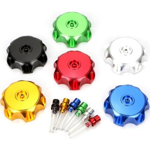 1pc 6 Colour Motorcycle Universal CNC Aluminum Gas Fuel Tank Cap with Breather Vent for ATV Dirt Pit Bike Off-road Motorcycle