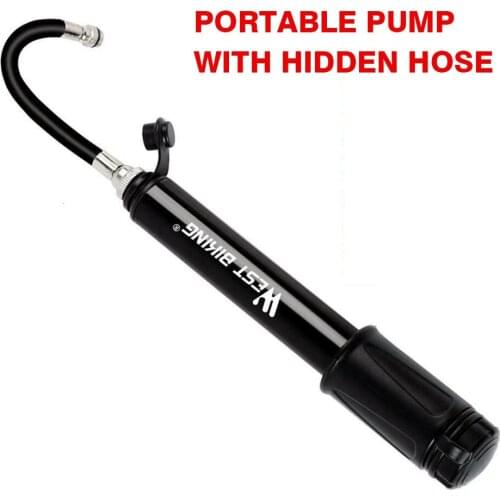 Bicycle Hand Air Pump Aluminium Alloy Bicycle Hand Air Pump Mini Portable Bike Tire Ball Inflator Cycling Accessories