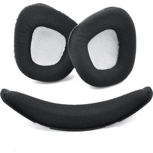 Defean Repair Parts Suit Replacement Ear Pad and Headband Pad for Corsair Void RGB Elite USB Premium Gaming Headset