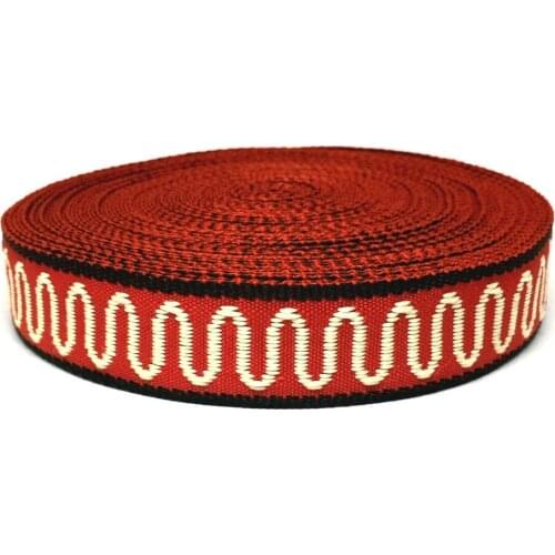 ZERZEEMOOY 2018 NEW 3/4'' 20mm 10yard/lots 100% Polyester Zakka Handmade Christmas Geometry Woven Jacquard Ribbon Dog Lace