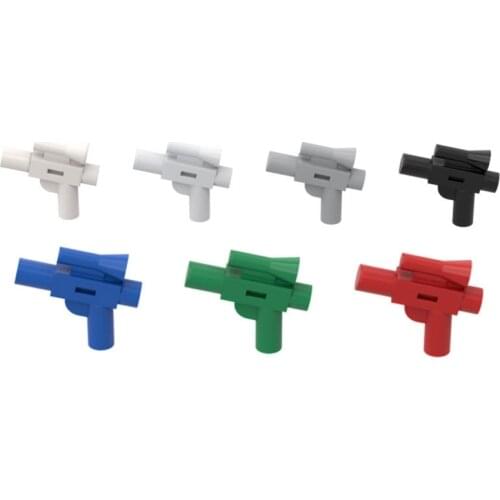 10pcs 92738 Lasers gun short pistol Special Brick Small Hand Blaster with Scope Building Block DIY Educational Toys Accessories