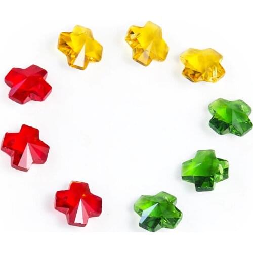 25PCS New Crystal Beads Glass Bead Chandelier Crystals Decor Loose Beads Bracelet DIY Jewelry Making Accessories Wholesale