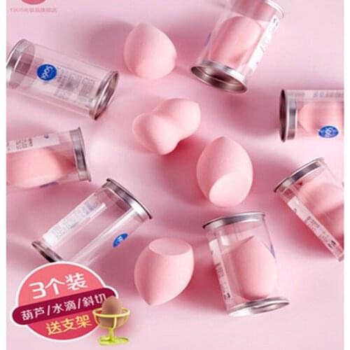 3 outfits Giant soft Beautiful Egg Gourd Water Drop Air Cushion Cosmetic Sponge Push Color Egg Tool