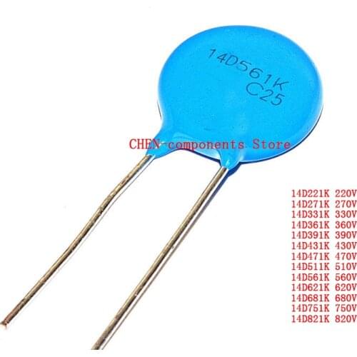 5PCS 14D221K 271K 331K 361K 391K 431K 471K 511K 561K 621K 681K 751K 821K 220V 270V 330V 360V 390V 430V 470V 510V 560V 620V 680V