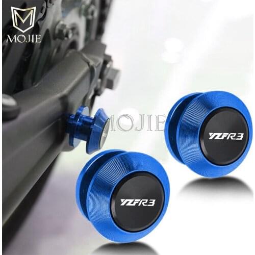 6MM Motorcycle Swingarm Sliders Spools Swingarm Stand Screws For Yamaha YZF R3 YZF-R3 YZFR3 2014 2015 2016 2017 2018 2019 2020