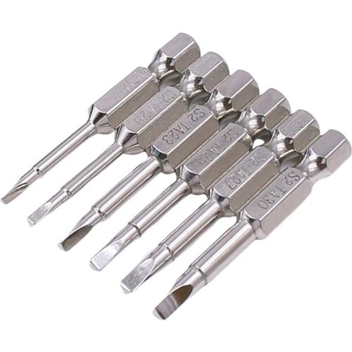 6pcs 1/4 Inch Hex Shank Magnetic Triangle Head Screwdriver Bits Set