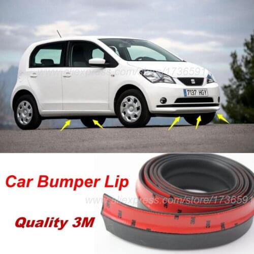 Car Bumper Lip For SEAT Arosa Mii Up Citigo Make car lower Body Kit / Front / Rear Skirt Spoiler / Bumper Deflector Rubber Strip