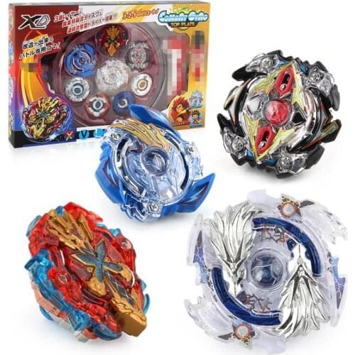 4PCS Boxed Spinning Top Burst 4D Set With Launcher Arena Metal Fight Battle