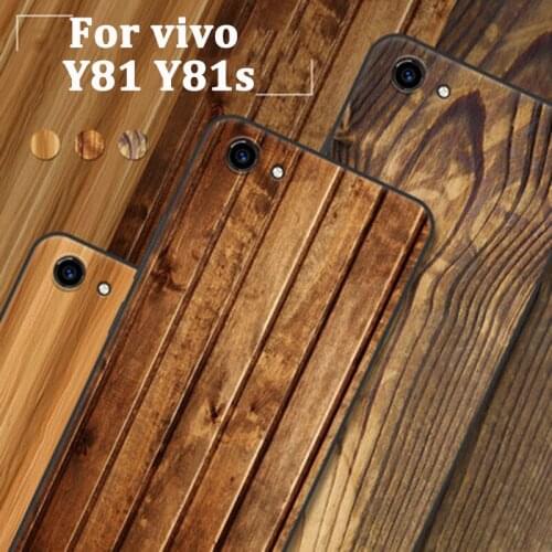 For vivo Y81 Case Cover Wood grain Phone Case For vivo Y 81 Y81s back Cover shell For vivo Y81 Y81 s coque cases fundas skin
