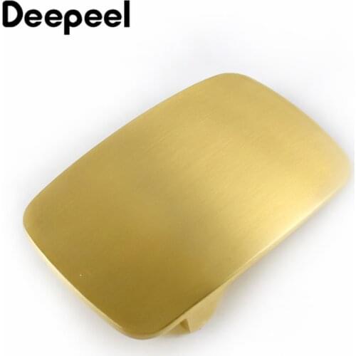 Deepeel 40mm Wide Brass Belt Buckles Mens WaistBand Head Cowboy Buckle Belts Clips Buttons DIY Jeans Accessories Leather Crafts