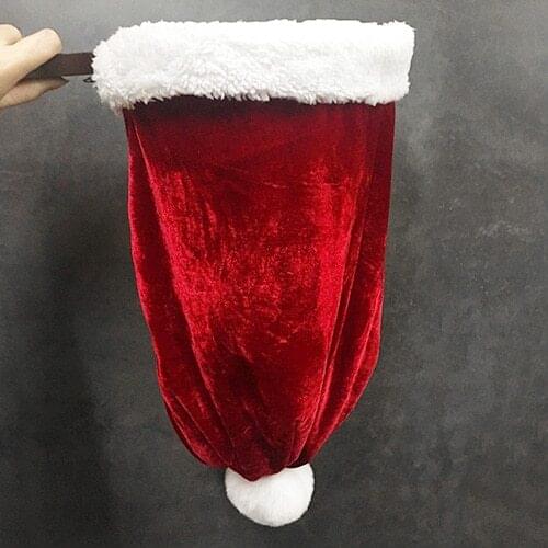 Deluxe Change Bag Repeat Zipper(Christmas Hat, Large) Stage Gimmick Illusion Comedy Appearing Product Bag Magia Magic Tricks